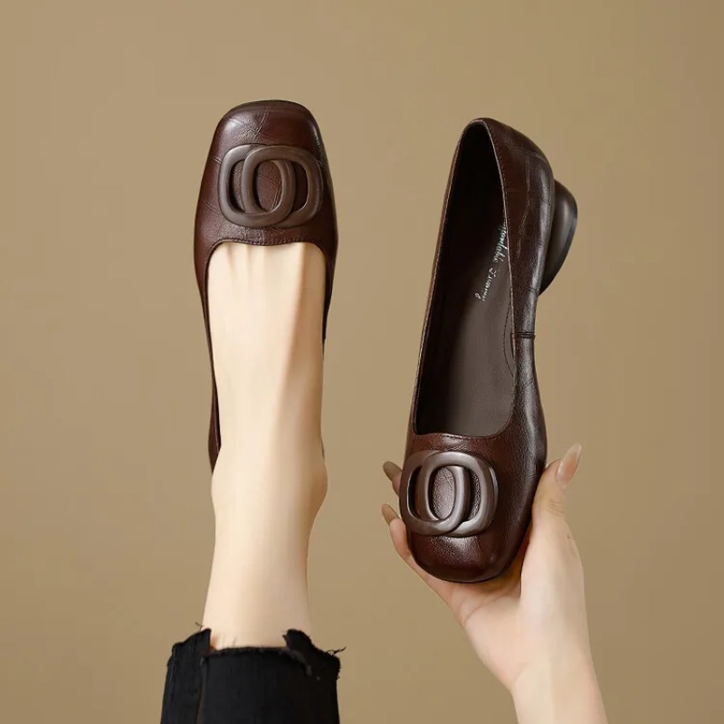 Women'S Shoes - Sepatu Wanita Gaya Prancis, Sepatu Kulit