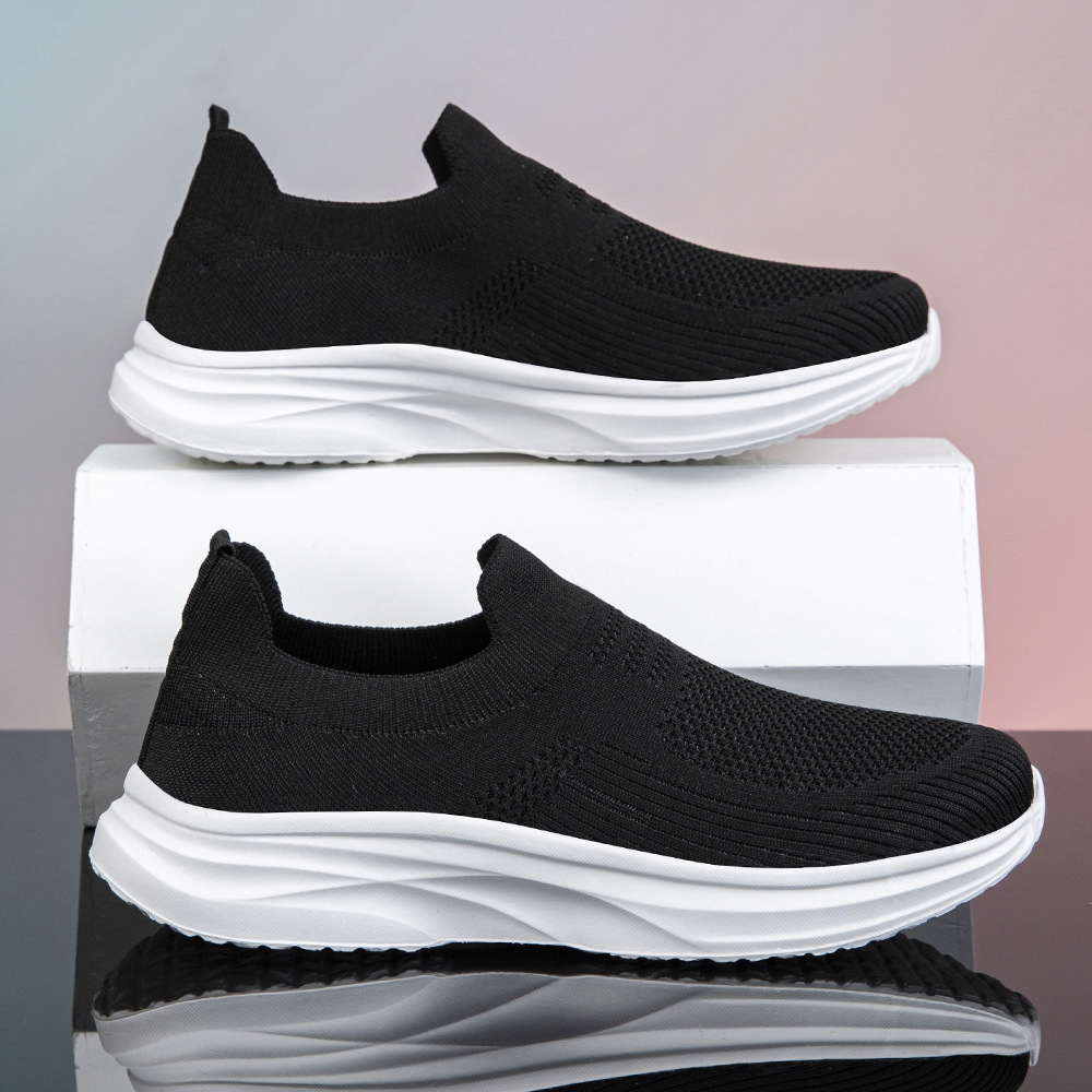 Shock Absorbing Gym Trainers - Sepatu Jalan Pria Ringan Bernapas Kasual