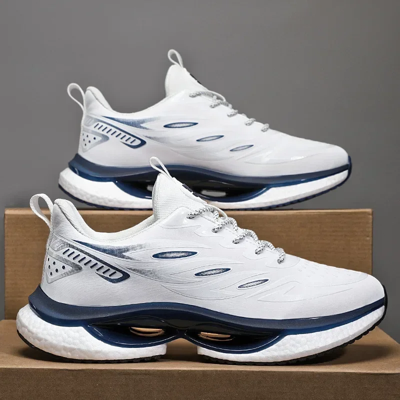 Waterproof Goretex Running Shoes - Sepatu lari jala pria, bantalan piring