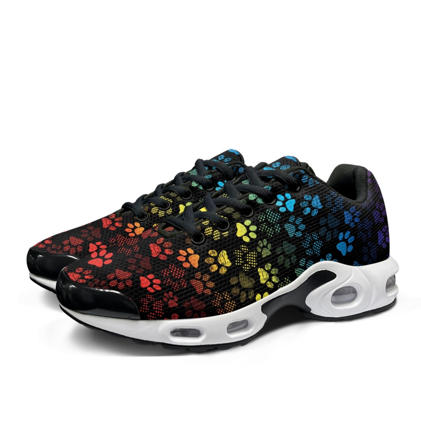 PENSTROLL Sepatu Lari Rainbow  - Air Cushion Jogger Shoes Men ulasan dan harga