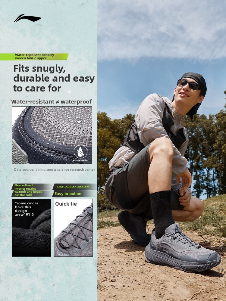 Sepatu Lari Pria Li-Ning Zhuye - Anti Slip Trail Running Sneakers ulasan dan harga